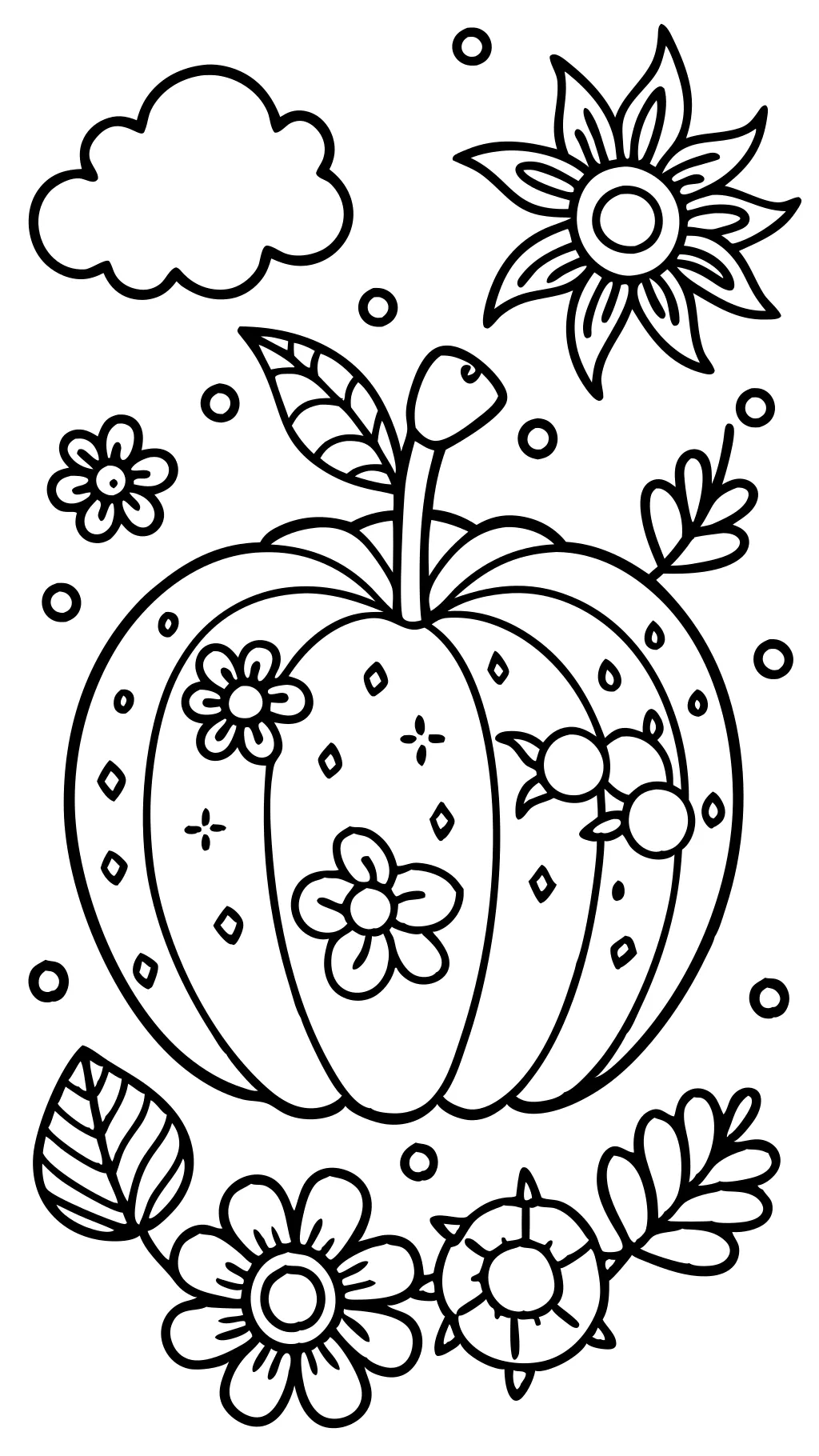 une page à colorier Apple